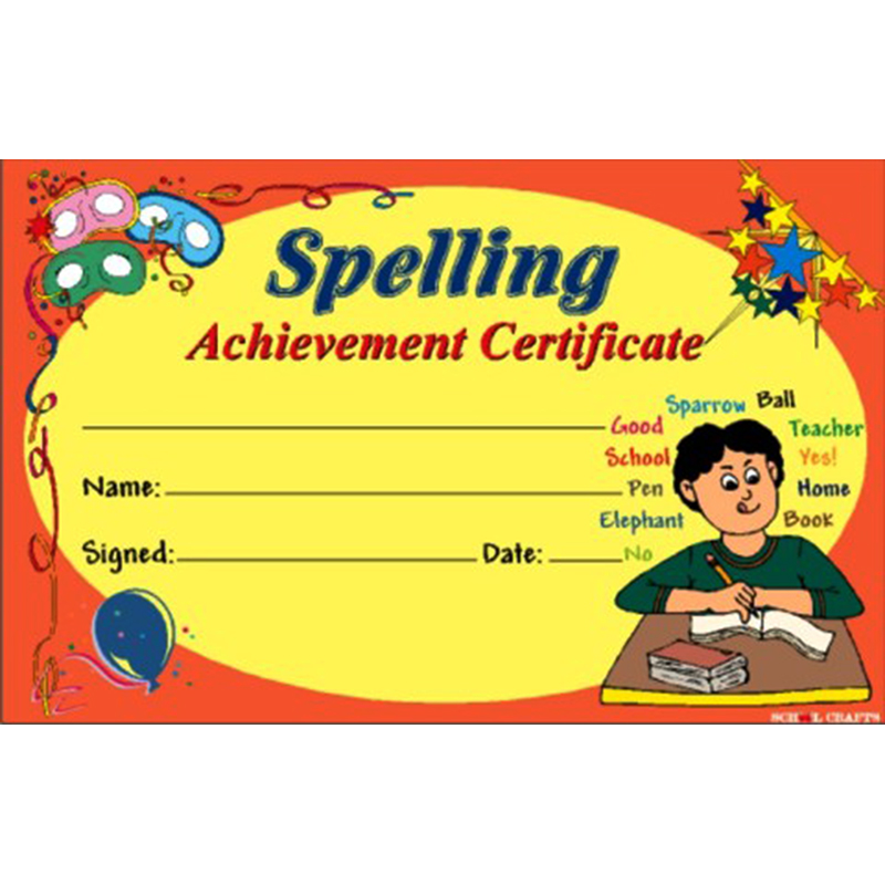 Spelling Achievement...