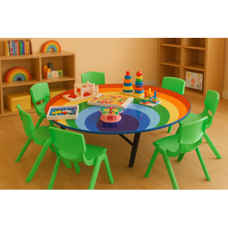Montessori Rainbow Table