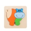 3D Hippo Inset Puzzle